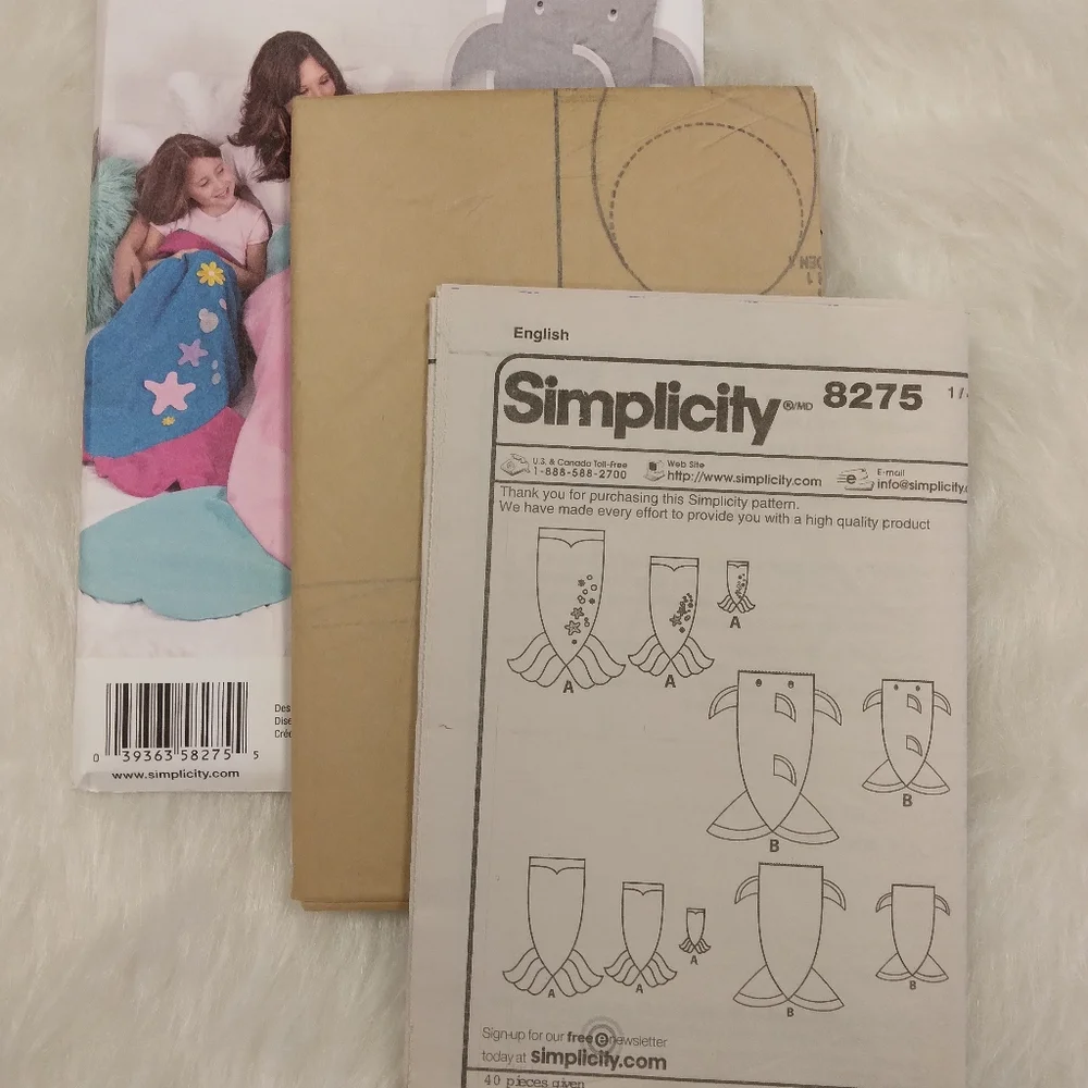 Simplicity 8275 Novelty Blankets for adult, child, & American Girl Doll,…
